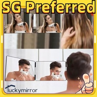 Self cut mirror 360 mirror 3 way mirror Adjustable and portable 3 Way Mirror Trifold Mirror For Self