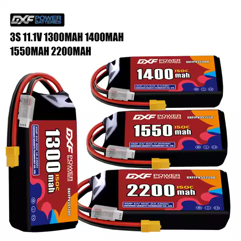 DXF Lipo 3S Battery 11.1V 1550mAh 2200mAh 1400mAh 1300mAh 150C with XT30 XT60 JST Plug for FPV Helic