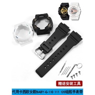 8-28✈Casio Watch Female baby-g Replacement Case BA 110 111 112 120 Pink White Blue Alternative Strap