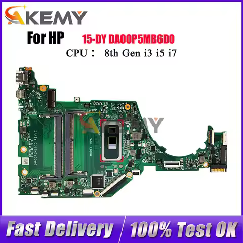 DA00P5MB6D0 For HP 15S-FQ 15-DY 15T-DY Laptop Motherboard L63559-601 With i3 i5 i7 8th Gen CPU 100% 