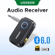 UGREEN LDAC Hi-Res Bluetooth 6.0 17H Battery AUX Audio Receiver for Car Phone Speaker
