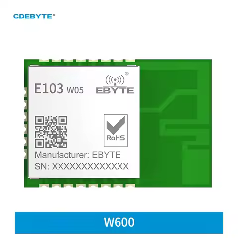 CDEBYTE E103-W05 W600 2.4GHZ IEEE 802.11 b/g/n 20dbm AT command smd PCB on-board antenna wifi to ser
