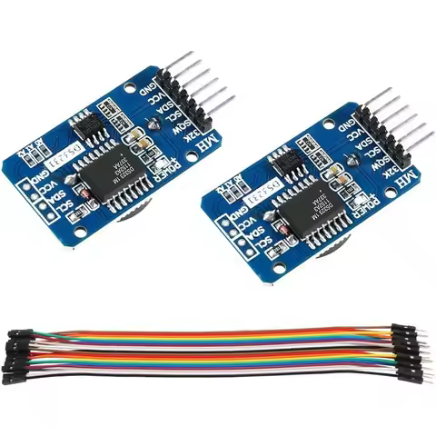 2pcs DS3231 AT24C32 IIC RTC Module Clock Timer Memory Module Beats Replace DS1307 I2C RTC Board + 20