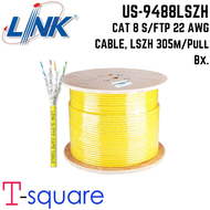 US-9488LSZH CAT 8 S/FTP 22 AWG CABLE LSZH 305m/Pull Bx.