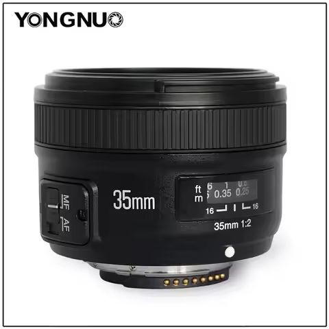 YONGNUO YN35MM F2N AF MF 35mm F2.0 Large Aperture Wide-angle Fixed Focus Lens for Nikon DSLR Camera