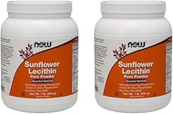 Now Foods, (2 Pack) Sunflower Lecithin, Pure Powder, 1 Lb (454 G)