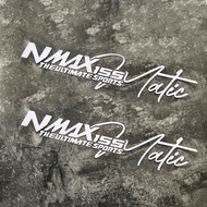 สติกเกอร์มอเตอร์ไซค์แบบสะท้อนแสงสำหรับยามาฮ่า NMAX155 NMAX 155แถบด้านร่างกายสติกเกอร์โลโก้สติ๊กเกอร์