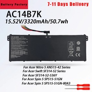 AC14B7K 15.28v Li-ion Battery for Acer Predator Helios 300 N17C1 PH315-51 PH317-51 PH317-52 AN515 AN