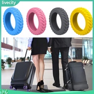 livecity|  Travel Luggage Wheel Protectors Suitcase Wheel Covers 8pcs Luggage Wheel Silicone Sleeves Noise-free Durable Covers for Smooth Travel