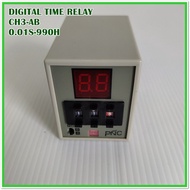 TYPE: CH3-AB DIGITAL TIME RELAY ไทเมอร์ดิจิตอล แถมซ็อกเก็ตฟรี TIME: 0.01S-990H  VOLTS: DC12V  DC24V AC220VAC380V