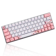 60% PBT Keycaps Set Sakura Japanese OEM for MX Switches Mechanical Keyboard ANSI Layout GH60 RK61/AL