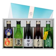 Sake Tasting Set (Recommended Dry Type) Famous Sake Breweries Dassai Kubota Tsuru Rei Uonuma Asa Hir