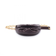 【二手】Bottega BOTTEGA VENETA腰包/斜挎包，鏈條包，深紫色皮革，女士款，二手