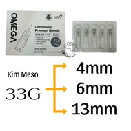 OMEGA ULTRA SHARP PREMIUM NEEDLE PREMIUM Meso NEEDLE 33g 4mm, 6mm, 13mm
