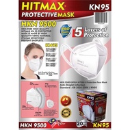 🔥Ready stock🔥 Hitmax KN95 Protective Mask 5 Ply Face Mask/ Individual face mask pack