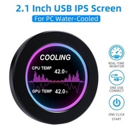 2.1 Inch Type-C IPS Screen Water Cooler USB Secondary Display 480*480 PC LCD CPU GPU RAM HDD Monitor