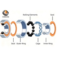 Ceramic ball bearing highspeed ball bearing fishing reel bearing 3X10X4 5X10X4 3X6X2.5 4X7X2.5 4X8X3