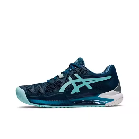 ASICS Gel Resolution 8 Tennis Shoes Women's Low Top Ocean Blue 1042A072-406
