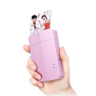 เครื่องปริ้น Printer PD251 wireless mobile phone photo printer pocket mini inkless bluetooth color photo printer portable household account Pink