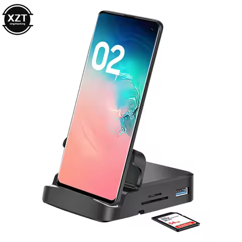 8 In 1 Type C HUB Docking Station Phone Stand For Samsung Dex Pad Station USB C To HDMI-compatible D