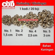 kerincingan 1 kodi / satu kodi / 20 biji klintingan kuningan klinting kerincing krincing gowok gedru