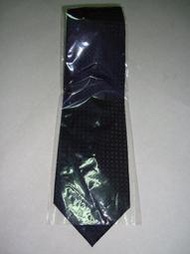 GUCCI  黑色深藍紋絲質領帶
