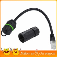 CAT6 Network Head Connector RJ45 Network Head with Shielded Signal Aviation 25cm CAT6 Cable Adapter