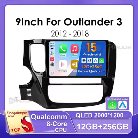 For Mitsubishi Outlander 3 GF0W GG0W 2012 - 2018 Left hand drive Car Radio Navigation Multimedia Vid