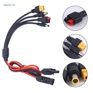 [mulstore] Solar Panel Connector Adapters 4-in-1 Solar charging cable for XT60/DC5521/7909