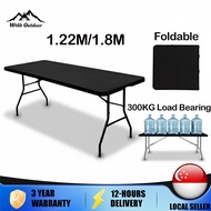 Folding Table Foldable Table 1.22-1.8m HDPE Heavy Duty Multipurpose Portable Table For Event/Desk/Ca