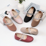 Seruni MIRA/HAMBER Girls' Flat Shoes with Pearl Strap EVELYN