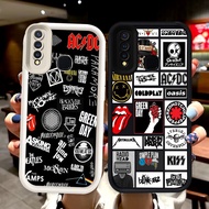 N102 Fashion Rock Band Silicone Black White Casing for VIVO Y12 Y19 Z1 Y17 Y15 Pro Case
