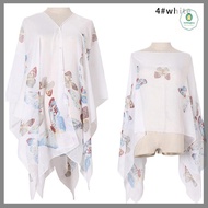 【Jettingbuy】 🔥🔥🔥 Hot Sale Summer Chiffon Beach Cover Up Sun Protection Shawl Dress Bikini Cover-up W