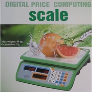 40kg Waterproof Rechargeable Electronic Computing Weighing Price Kitchen Digital Scale