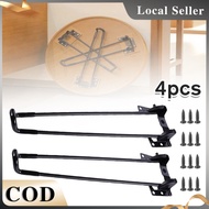 4Pcs 32CM Foldable Metal Table Legs Adjustable Easy Assembly Furniture Replacement Feet