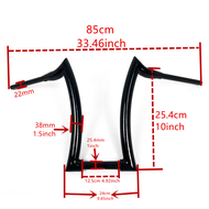 AQLKY แฮนด์รถจักรยานยนต์1-1/2นิ้วแฮนด์แฮนด์ขึ้น10 "/12"/14 "สำหรับ Harley Nightster 975 2021-2023 FG