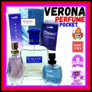 [READY STOCK] VERONA PERFUME POCKET INCLUDE BUBBLE WRAP MINYAK WANGI PEREMPUAN DAN LELAKI SET PERFUM