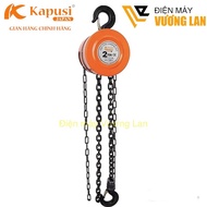 Pa lăng xích kéo tay 1 2 3 tấn KAPUSI Japan độ dài xích 3m và 6m hợp kim thép cứng chắc chịu tải lớn