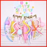 ∪ → 50PCS Long Balloons Macaron Color Twisting Balloon Size 260Q For Decoration HappyDino