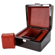 【 LCG5】-Fashion Luxury Black Single Slot Wooden Watch Case Paint Box Travel Jewelry Watch Storage Sh
