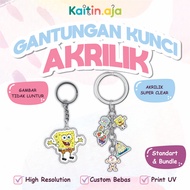GANTUNGAN [PRIUM MEME] ACRYLICKeychain KEYCHAIN/ SPONGEBOB MEME KEYCHAIN/
