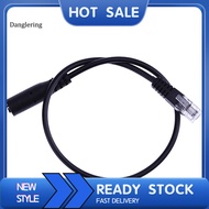 DL 30cm 35mm Smartphone Headset to 4P4C RJ9 Telephone Converter Adapter Cable