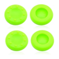 4Pcs Silicone Analog Grips Thumb stick handle caps Cover For Sony Playstation 4 PS4 PS3 Xbox Controllers (Green)