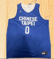 2021 Jordan Chinese Taipei 中華隊中華台北 寶藍色雙面練習衣Sz3XL