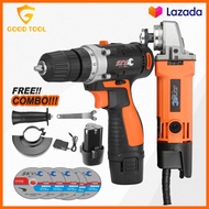 ชุดสุดคุ้ม! SKY TOOLS สว่านไร้สาย สว่าน 2 ระบบ 12-55V Series เครื่องเจียร ลูกหมู หินเจียร 4 นิ้ว 750