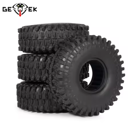 4PCS 1.9 Crawler Tires 120mm with Foam Inserts for 1/10 RC Rock Crawling Wheels SCX10 Element Enduro