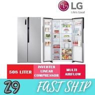 LG GC-B507PQAM 508L Side by Side Inverter Refrigerator Peti Sejuk Fridge