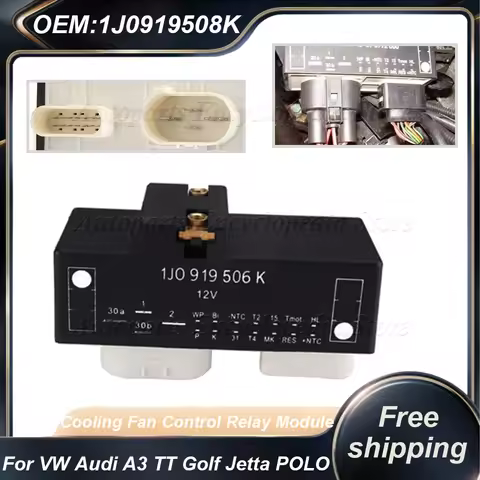1PCS Car Cooling Fan Control Relay Module 1J0 919 506 K 1J0919508K For VW Audi A3 TT Golf Jetta POLO