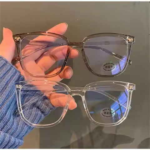 Oval Korean Version Glasses Anti Radiation Glasses Anti Blue Light Eyeglasses for Women/Men