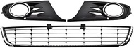 Front Bumper Grille Cover Compatible with VW Golf MK6 2008-2013 5K0 853 666 5K0 853 665 Racing Grill
